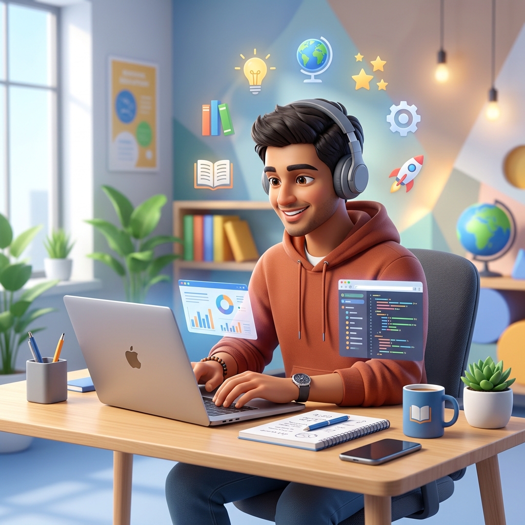 Happy Student Learning